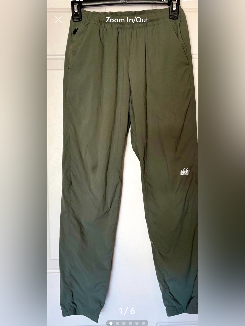REI Co-Op Army Green Nylon Jogger Pants Women’s size XXS